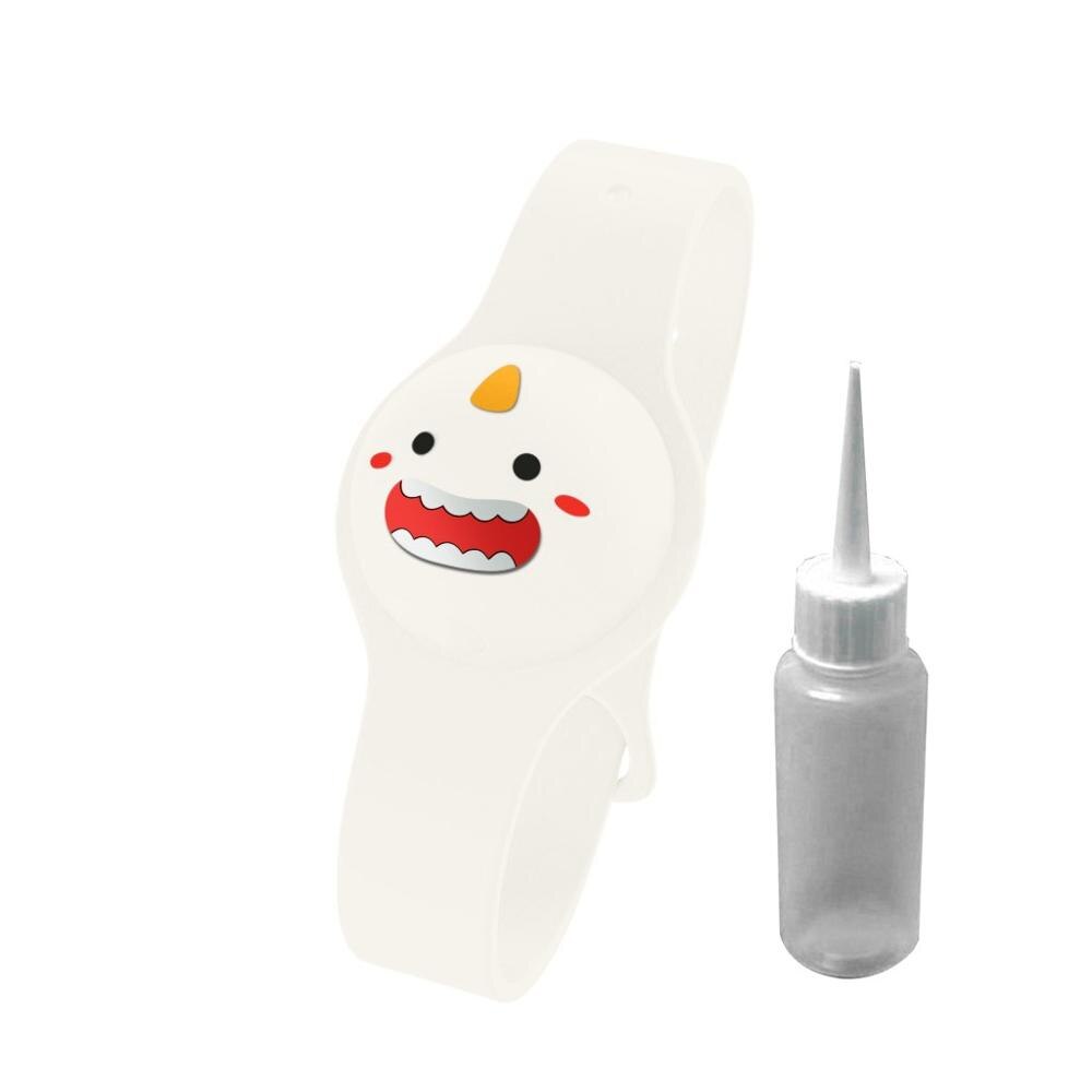 1/5PCS Dispensador Gel Hidroalcoholico Portatil Smile Liquid Wristband Dispenser Handwash Gel Sanitizing Bracciale Disinfettante: D