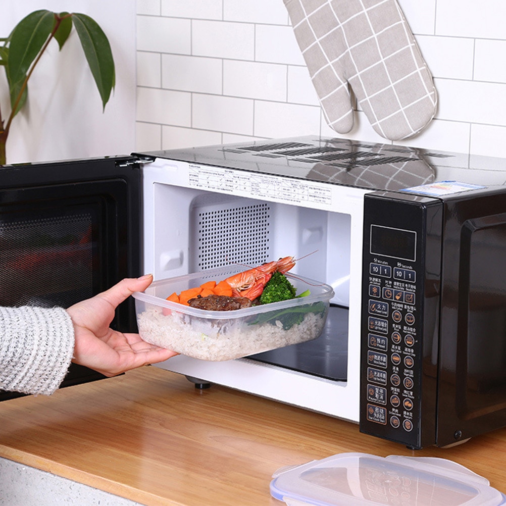 380/800/1100ml Plastic Bento Box Meal Storage Food Prep Lunch Box Reusable Microwavable Containers Home Lunch Box