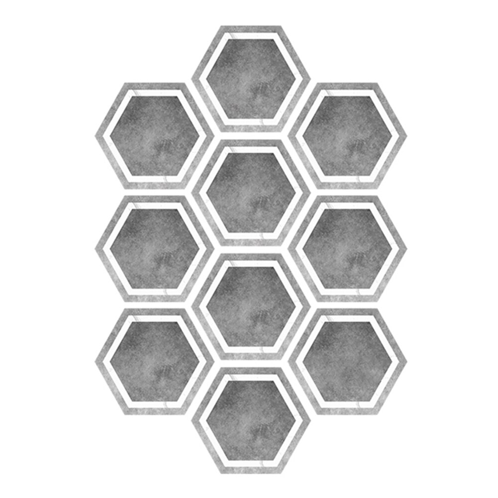 10pc nowe sześciokątne płytki podłogowe naklejki ścienne samoprzylepne wodoodporne pcv DIY sztuka fresk kuchnia salon podłoga w pomieszczeniu ściana kafelkowa naklejka: A