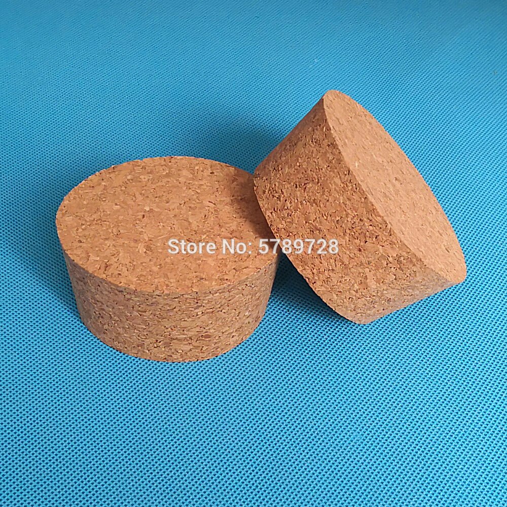 10pcs Top DIA 32mm to 83mm Wood Cork Lab Test Tube Plug Essential Oil Pudding Small Glass Bottle Stopper Lid