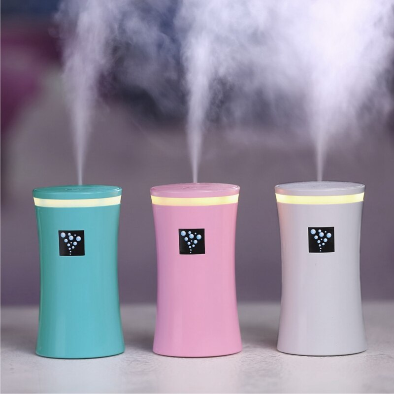 Usb bil luftfukter husholdning forstøver luftrensing aromaterapi maskin led nattlys
