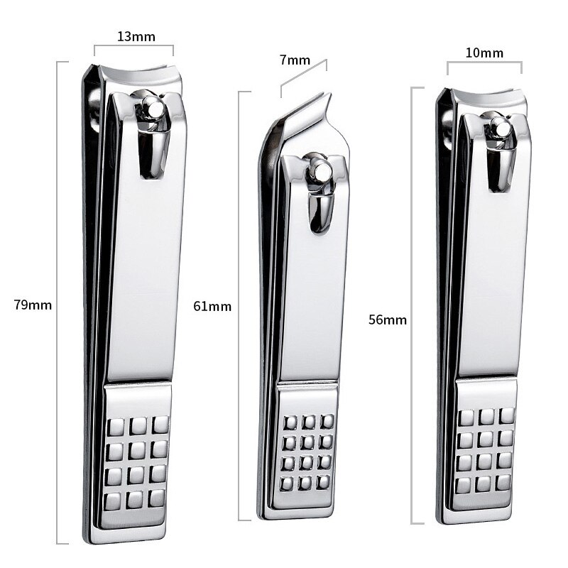 Stainless Steel Nail Clipper Cutter Toe Nail Clipper with Clip Catcher Fingernail Manicure Trimmer Pedicure Tools