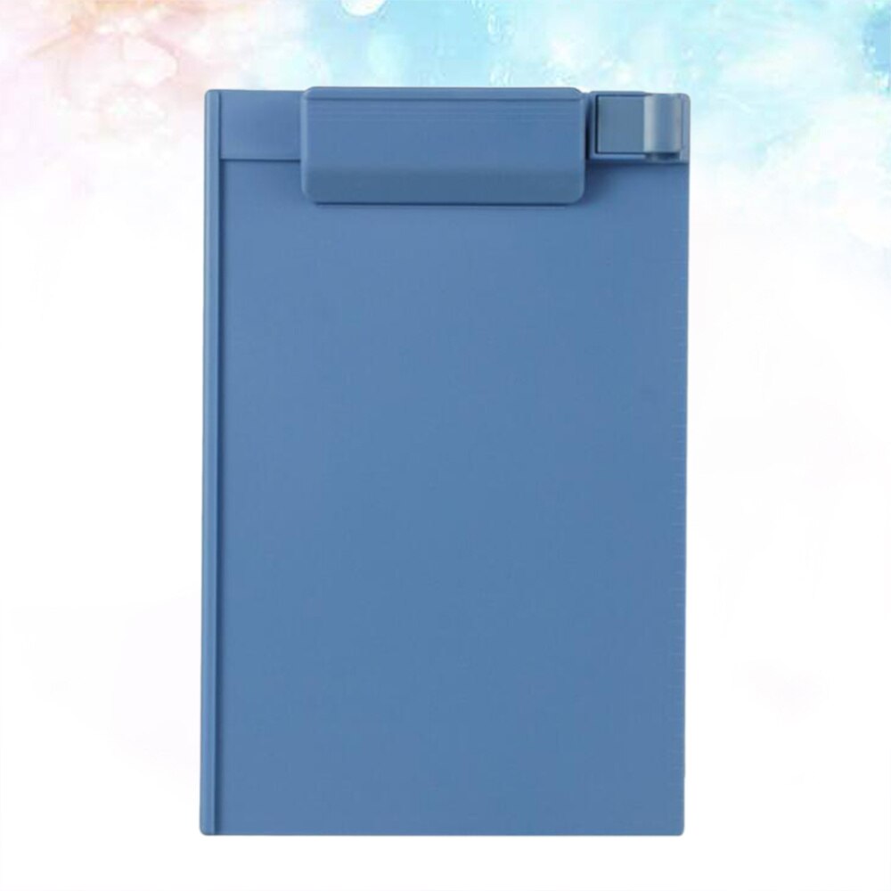 A5 Clipboard Profile Clip Hardboard Paper Holder Writing Folders for School Classrooms Office (Sky-blue): Sky blue