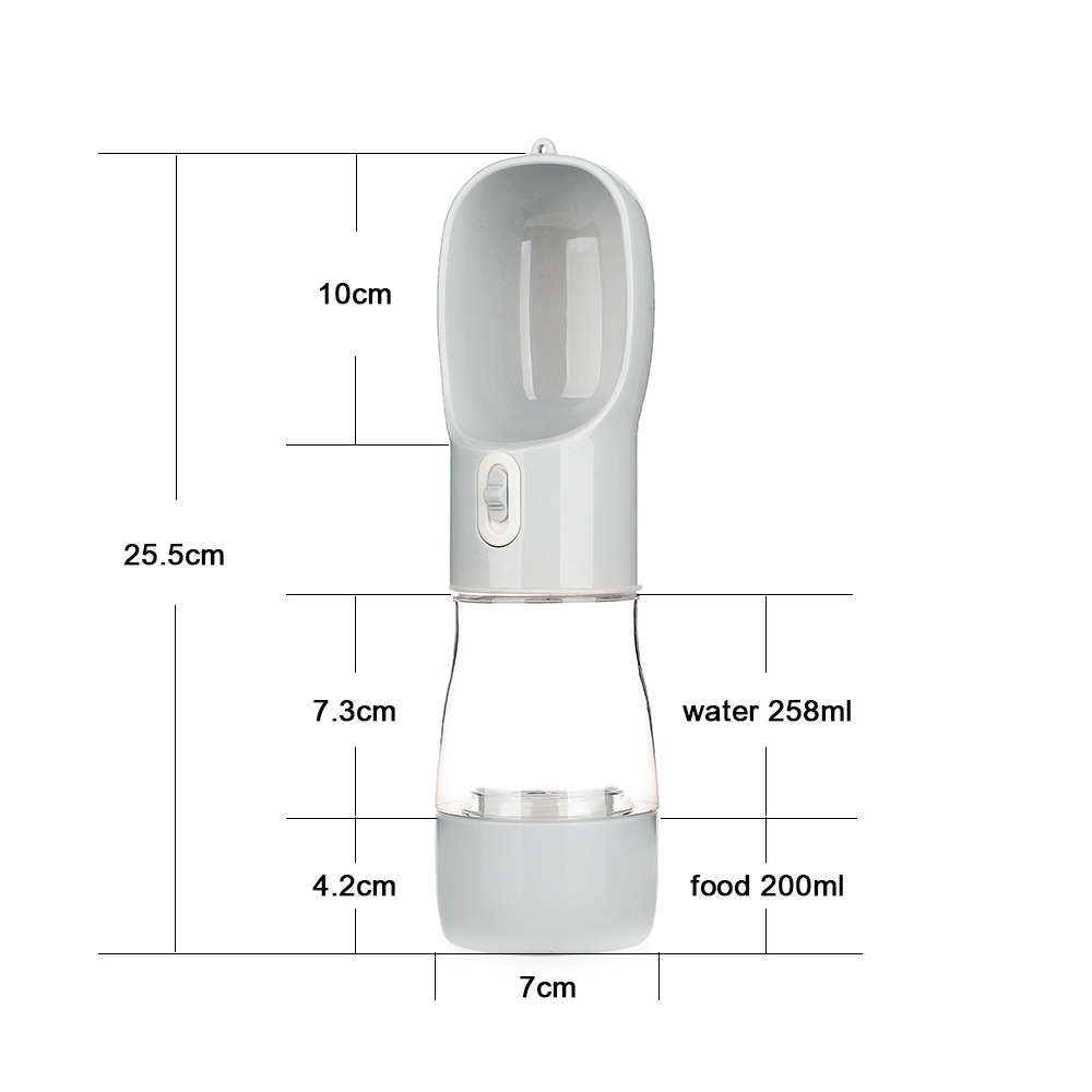 Hond Waterfles Feeder Kom Draagbare Water Voedselfles Huisdieren Outdoor Reizen Drinken Hondenkommen Waterbak voor honden