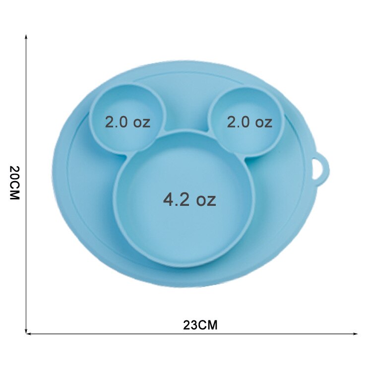 Baby Silicone Plate Kids Bowl Plates Baby Suction BPA Free Feeding Silicone Bowl Baby Silica Gel Dishes Kids Tableware