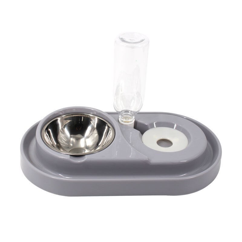 2-In-1 Kat Kom Water Dispenser Automatische Water Opslag Hond Kattenvoer Kom Voedsel Container Met water Huisdier Leuke Waterer Feeder