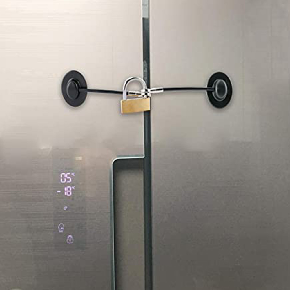 1 pc Baby Safety Freezer Lock With Padlock Security Fridge Refrigerators Door Lock Child Proof Window Lock Drawer Lock
