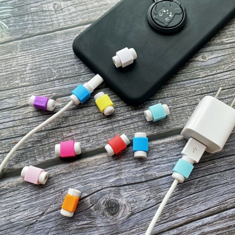 1Pcs Kabel Protector Kabel Organizer Mobiele Telefoon Accessoires Oortelefoon Data Line Cord Bescherming Cover Kabelmanagement