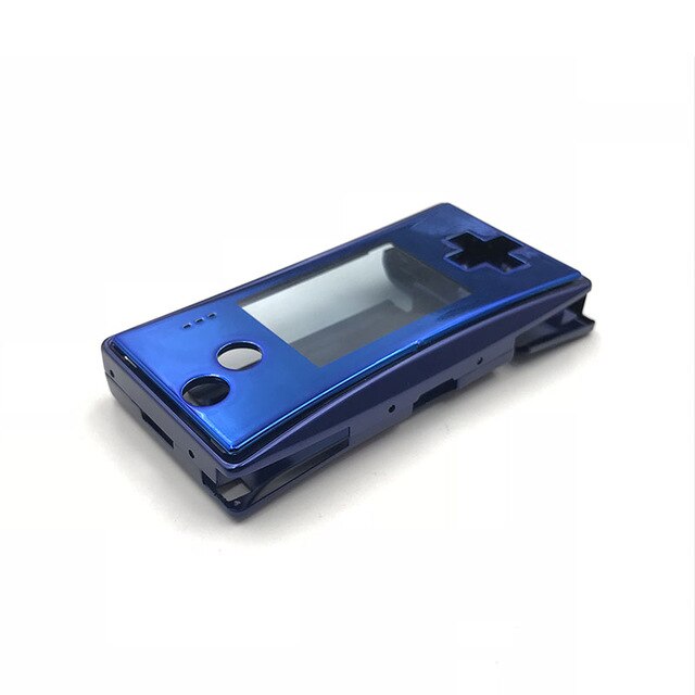 Boîtier de coque de en métal OEM pour couverture de remplacement de Console MICRO GameBoy pour GB-M: Bleu