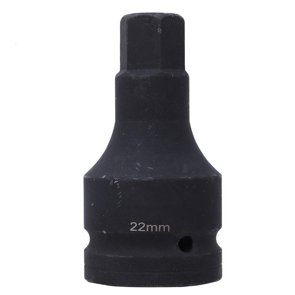 Adaptador de brocas de accionamiento de impacto métrico, 1 Uds. H17/H19/H21/H22/H24/H27/H30, alargador de vástago hexagonal, destornillador cuadrado: H22