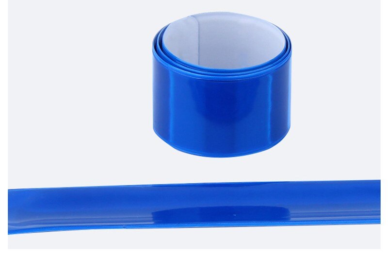 1PC Running Fishing Cycling Reflective Strips Warning Bike Safety Bicycle Bind Pants Leg Strap Reflective Tape: blue
