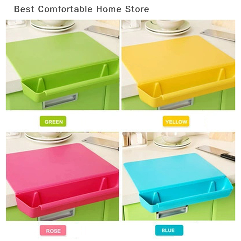 2-in-1 Cutting Board Kitchen Chopping Board With Container Cutting Board With Slot Cutting Vegetable Meat Tools Kitchen Stuff