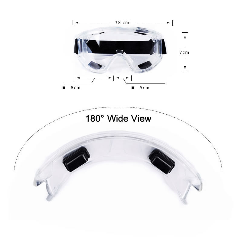 Resistant Block Virus Safety Glasses Transparent Safety Goggles Wind Proof Impact For DIY Game Carpenter Repair Eyes Protection