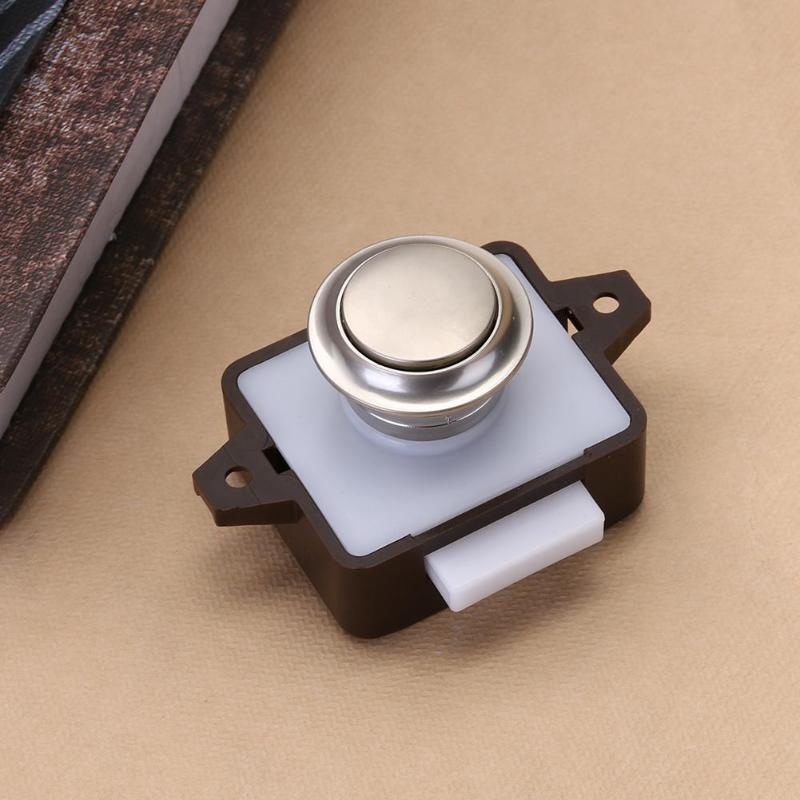 Grote Push Lock Knop Vangst Lock Kast Deurknop Camper Caravan Camper RV Kast Lade Push Klink voor 15- 25 mm Thicknes