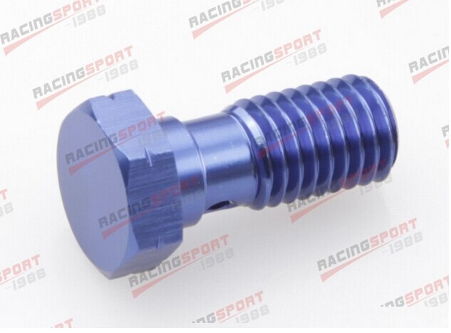 Banjo Bolt UNF 7/16-24UNF Aluminium alloy Banjo Bolts Brake Adaptor AD63013 blue