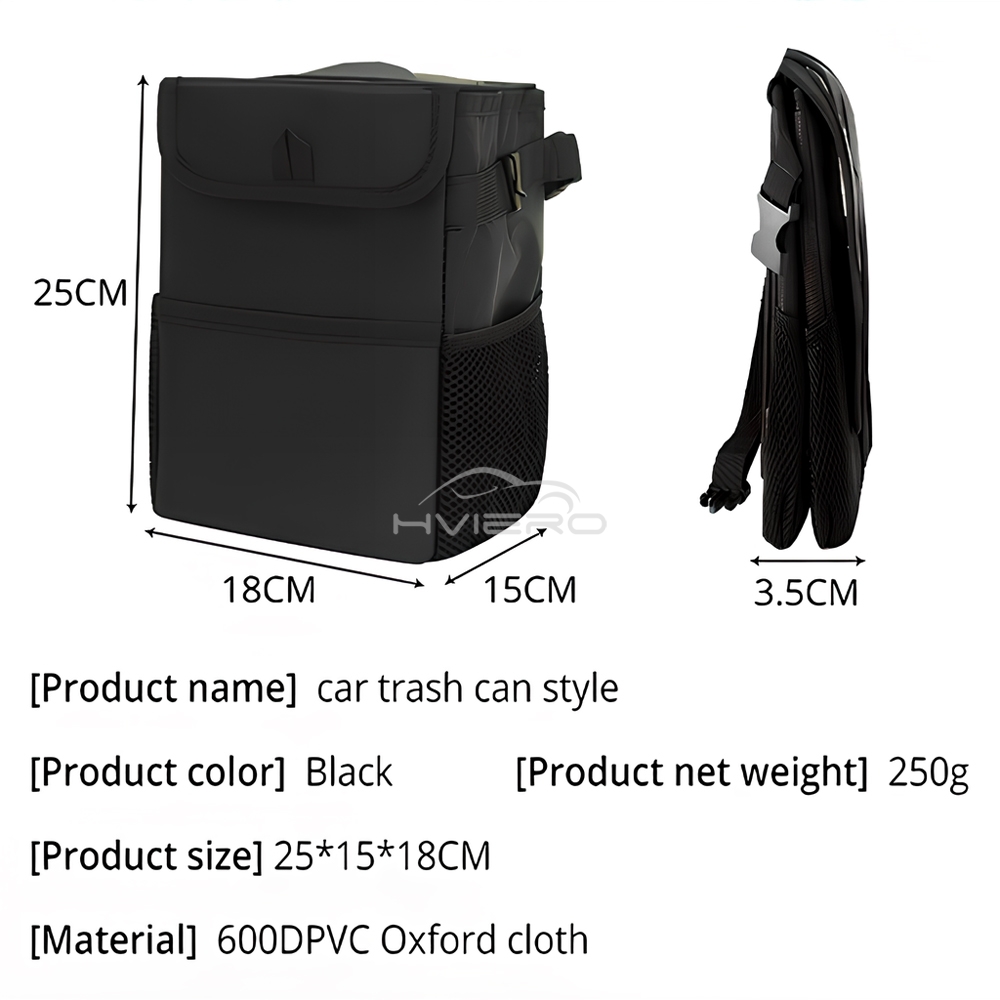 Auto Multi Purpose Dumpster Garbage Lid Storage Bag Waterproof Black Loaded Leakproof Car Load Foldable Trash Bins Dustbin Tools