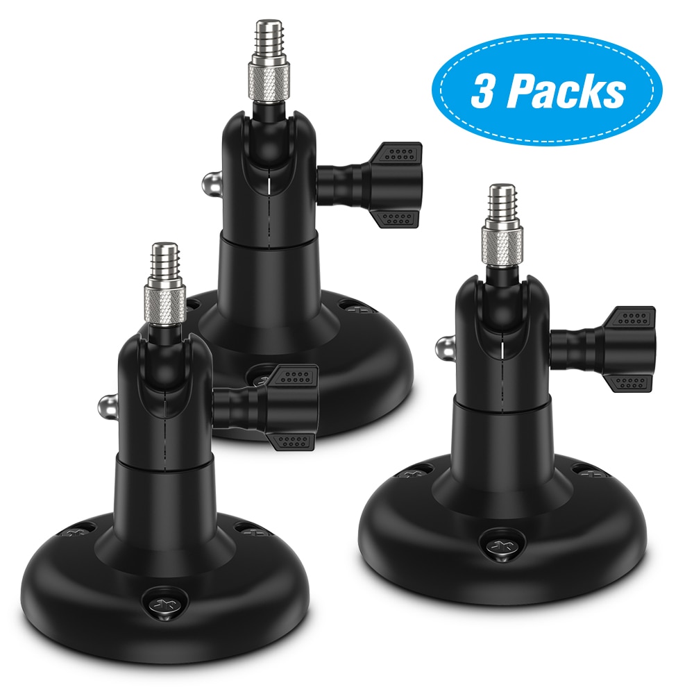 3 Pack Adjustable Wall Mount for ARLO HD/ARLO PRO/ARLO PRO2/ARLO GO/ARLO ULTRA/WYZE CAM PAN Home Camera Mounting Bracket Outdoor