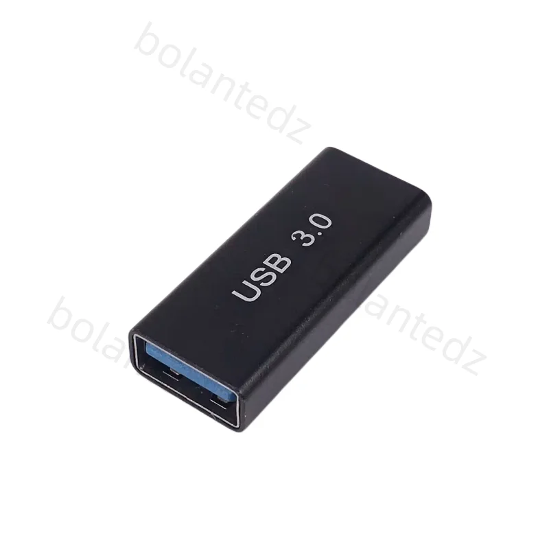 1 stk. usb 3.0 adapterkontakt hann-hunne fhan-hunn hann-hunn omformerkobling vekslerkontakt slitesterk for bærbar pc: Grønn