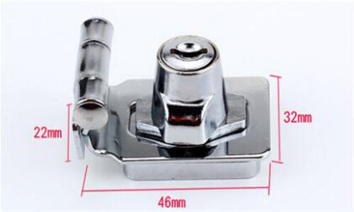 Thicken Zinc Alloy Buckle Lock For Wardrobe Cabinet File Cabinet Door Lock For Home Office With 2 Keys Drawer Lock: B-2.5 Inch