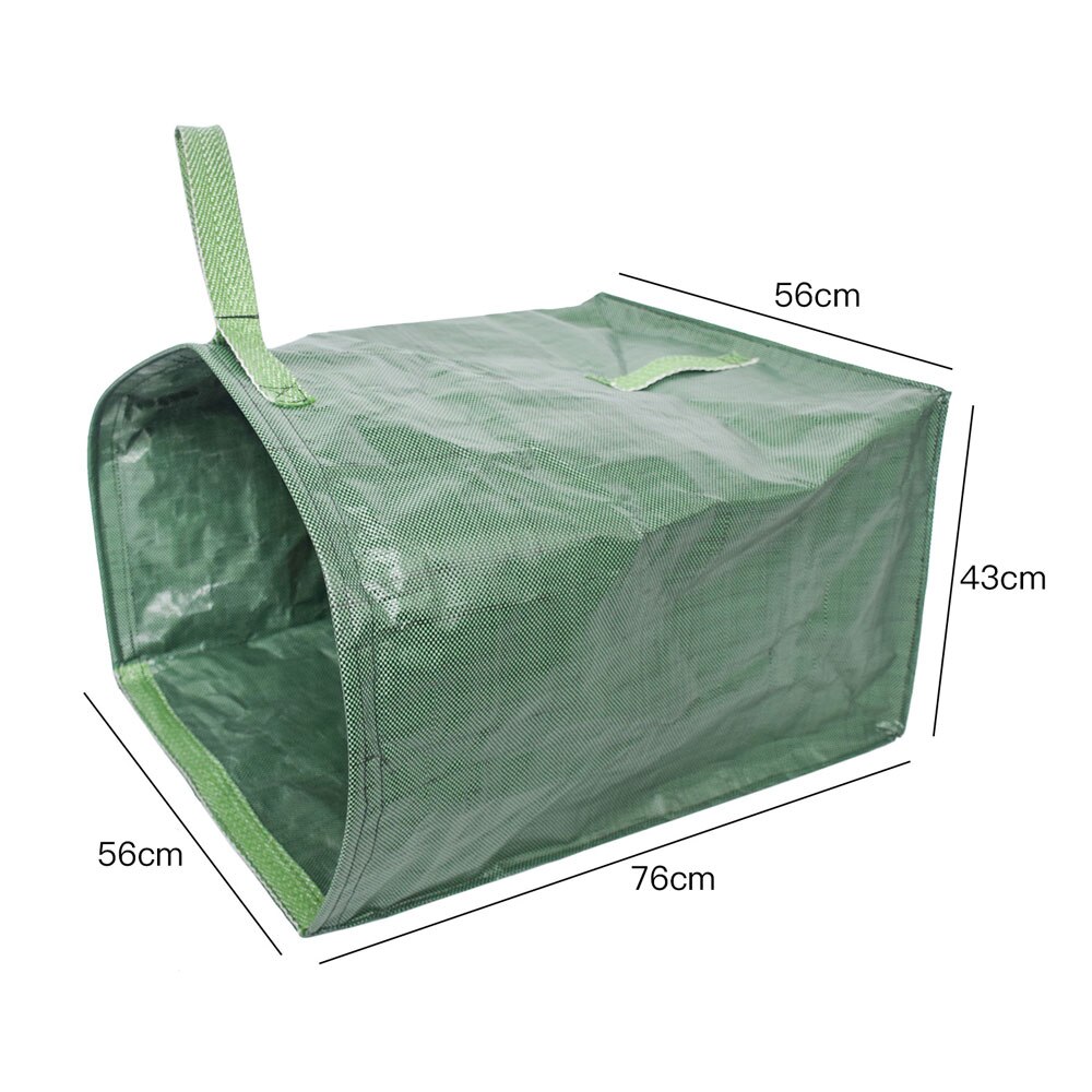 Large Capacity Garden Leaf Storage Bag Foldable Reusable Garden Garbage Waste Collection Bag Container