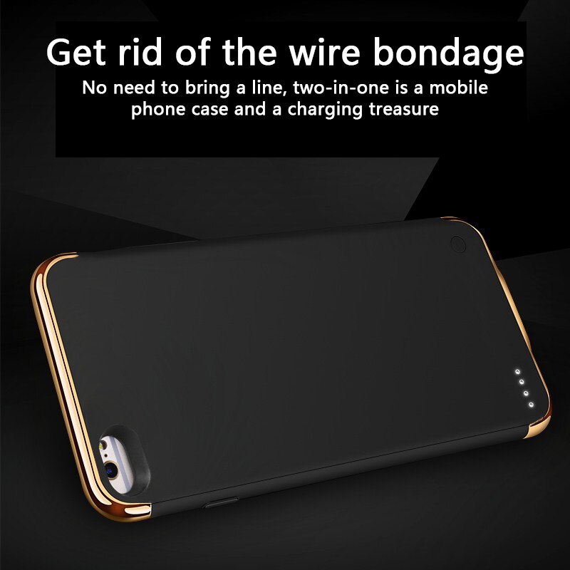 4000Mah Batterij Case Voor Iphone 6 Plus 7 Plus 8 Plus Power Bank Opladen Case Voor Iphone 6S plus Ultra-Dunne Batterij Oplader Case