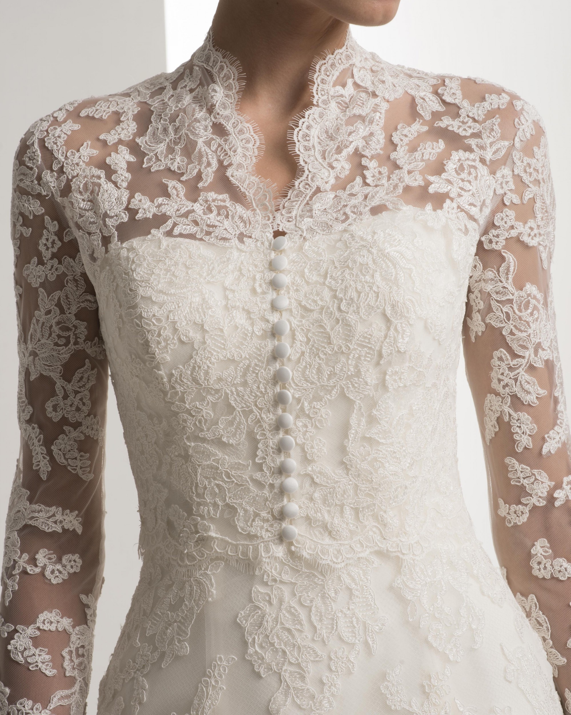 Boléro ivoire mariée-veste mariage-haut dentelle enveloppes ivoire nouvelle Applique à manches longues