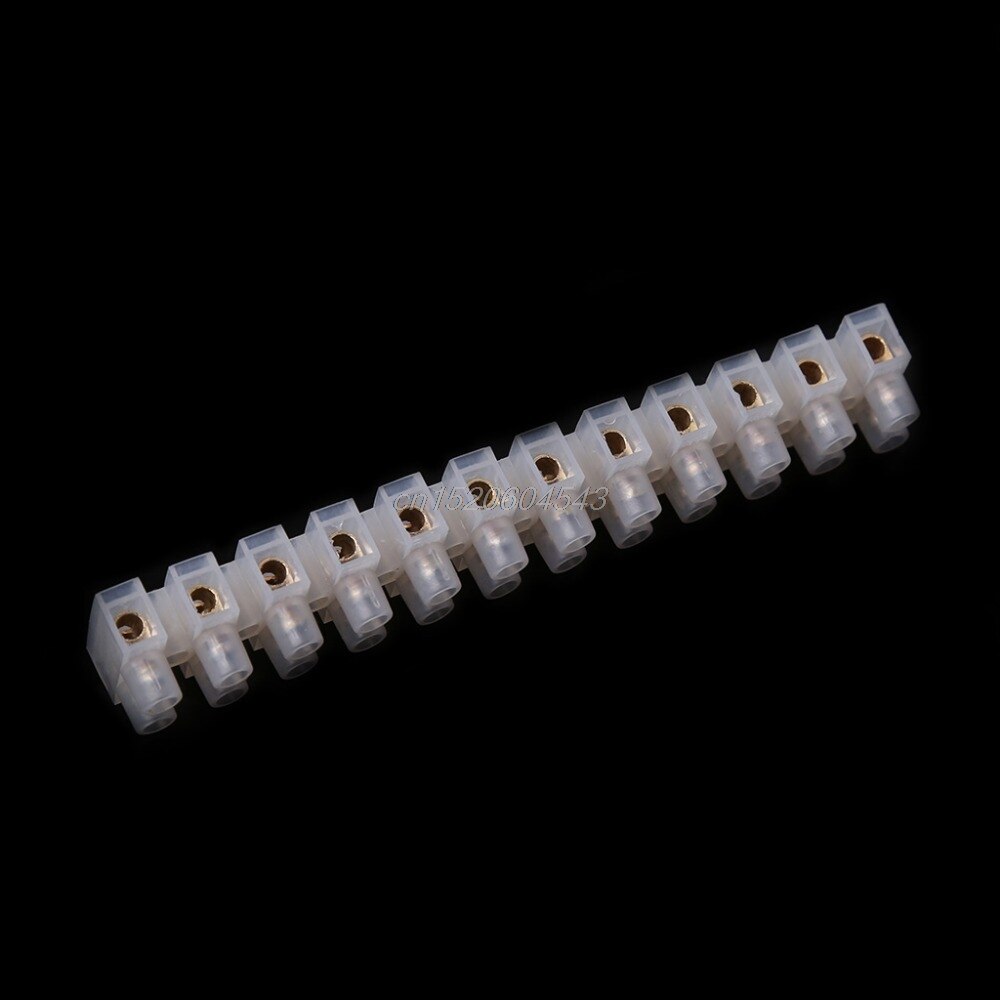 2 Pcs 10A Dual Rij Connector 12 Positie Wire Barrier Terminal Strip Block Bedrading Accessoires Connectoren Terminals R06