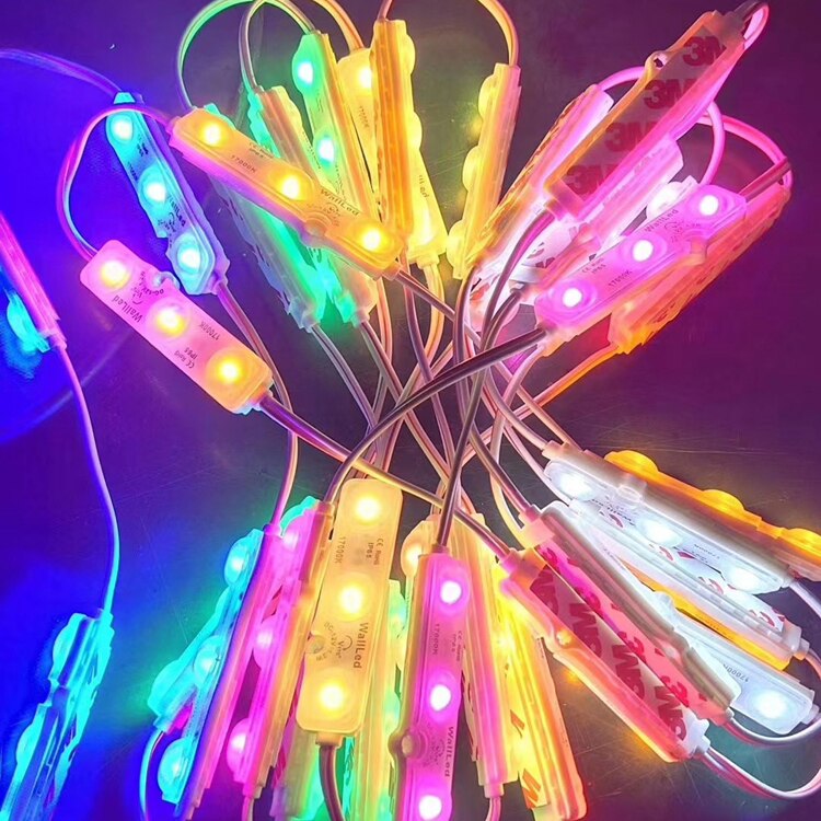 100Pcs SMD5730 3 Led Injectie Led Module 12V Met Lens Waterdichte IP68 1.2W Wit Led Teken Winkel banner Doosletters