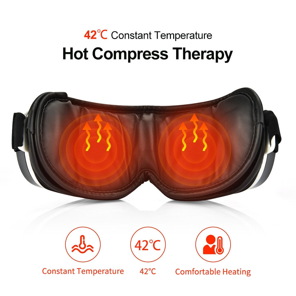 Electric Vibration Eye Massager Compress Therapy Glasses Eye Care Wrinkle Fatigue Relieve Vibration Massage Machine
