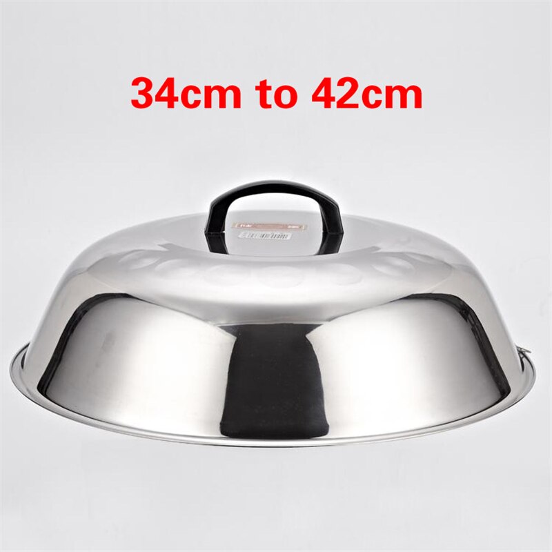 Circulaire Rvs Pan Deksel Deksels Olie Vet Filter Helper Grootte Wok Cap Universal Keuken Kookgerei Accessoires Pot Cover