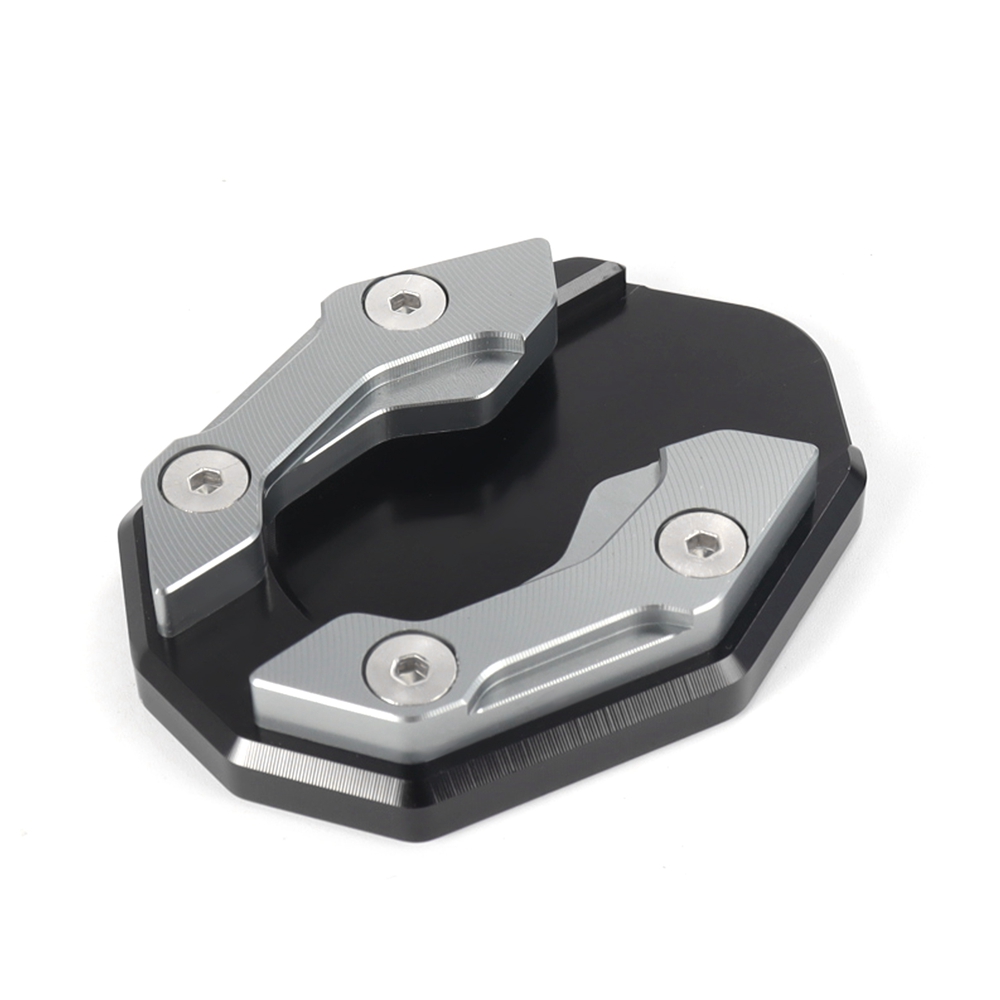Motorcycle Bikes Kickstand Extender Foot Side Stand Extension Foot Pad Support Plate Motorcycle Accessories: Champagne