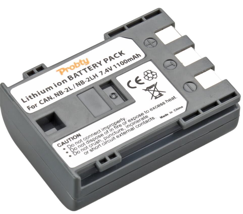 NB-2LBattery&Charger for CANON Digital EOS 350D/400D Rebel XT XTi NB-2JH NB-2L ZR-100 ZR100 ZR200 ZR300 ZR400 ZR500 ZR600 ZR700: 1 battery