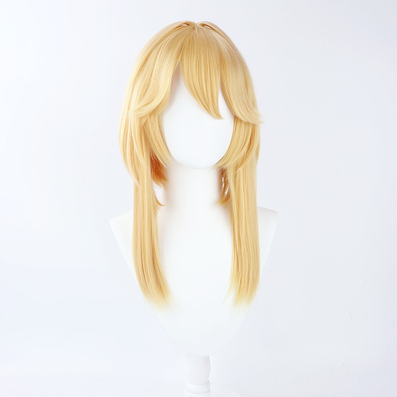 Game Guilty Gear Bridget Cosplay Wig Heat Resistant Hair for Halloween Short Hair Christmas Carnival Costume Wigs + Wig Cap