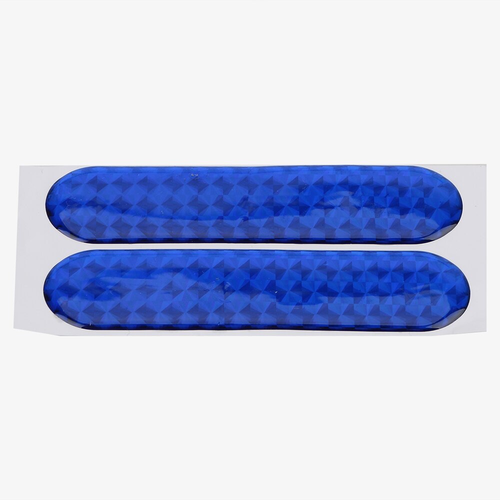 2 stuks autodeurstickers, waarschuwingstape, reflecterende stickers, reflecterende strip, auto-styling open bord, 4- kleurig veiligheidsmerk: Blauw