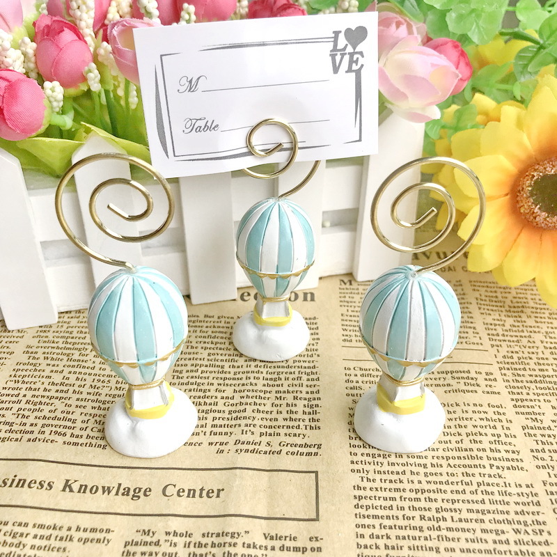 30PCS Air Balloon Place Card Holder Name Card Holders Wedding Party Table Decoration Favors