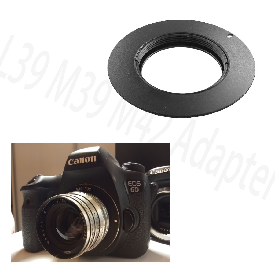2In1 M42 L39 à EF Bague D&#39;adaptation pour L39 M39 M42 Fil Monture pour Canon EOS 5D3 5D2 5D 6D 7D 50D 60D 70D 500D 650D Caméras