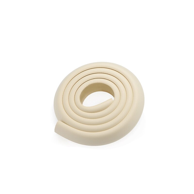Safety Baby Angle Protection Strip Home Table Desk Edge Guard Anti-collision Protector Tape Furniture Kids Corners Protection: Rice white