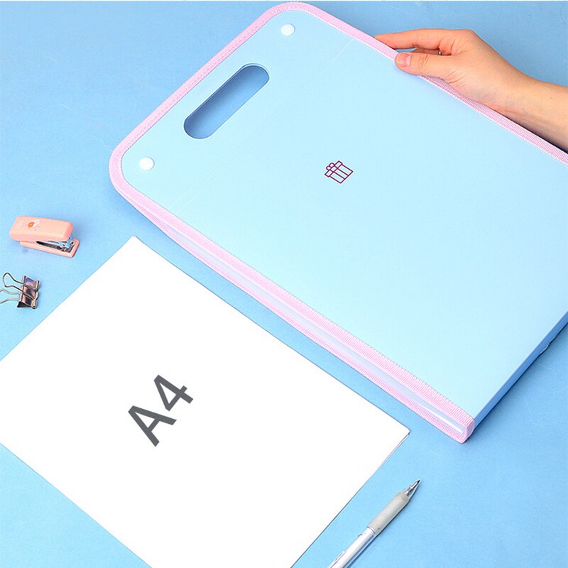 13 Layers A4 Expanding File Folder Organizer Document Bags Test Papers Holder Handbag Free Index Label School Office Stationery