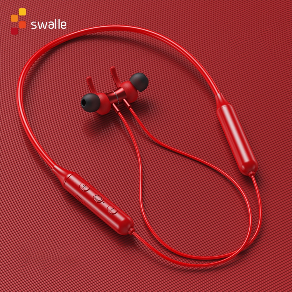 Swalle V 5,0 Bluetooth Headset Drahtlose Sport Ohrhörer Freihändiger Mit Mic HD anruf Bluetooth Kopfhörer OhrbüGel Ohrhörer 6D Stereo
