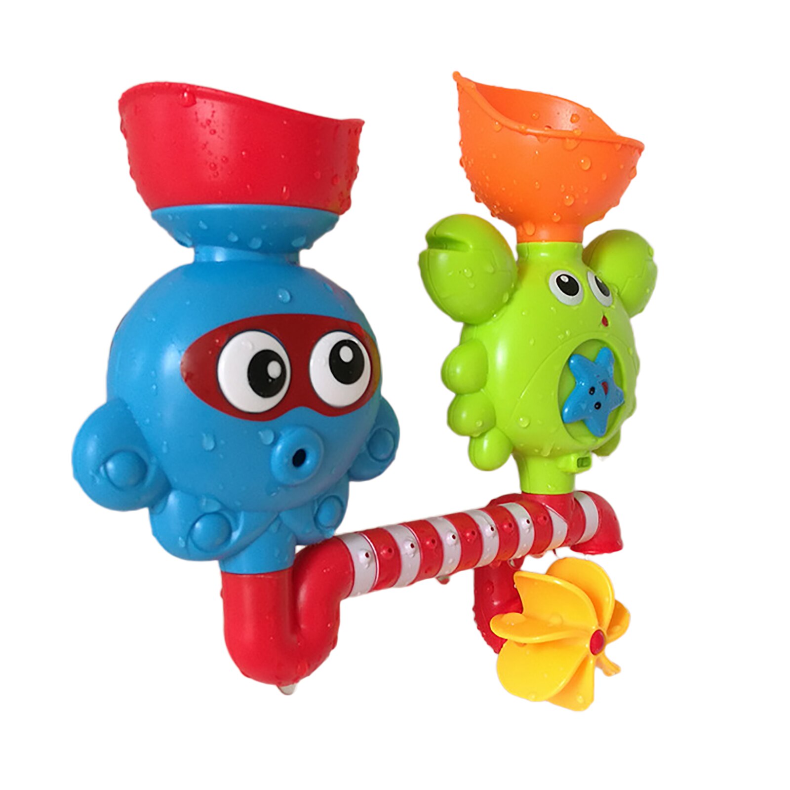 Juguete de baño con ventosa para bebés, accesorio de ducha educativo, rociador, diversión: A