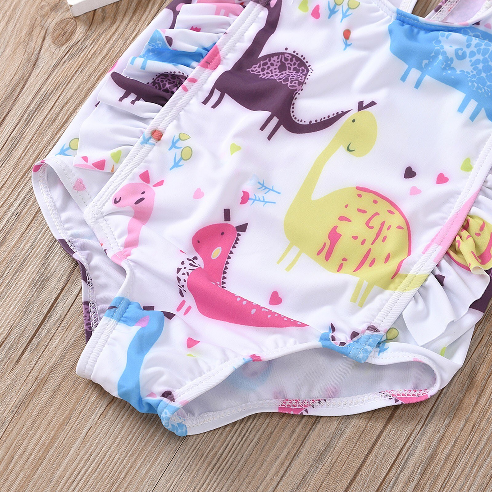 Summer swimsuit Baby Kids Girls clothes Beach Suit Dinosaur Print One Piece Swimwear Swimsuit for girls Bathing baby clothes