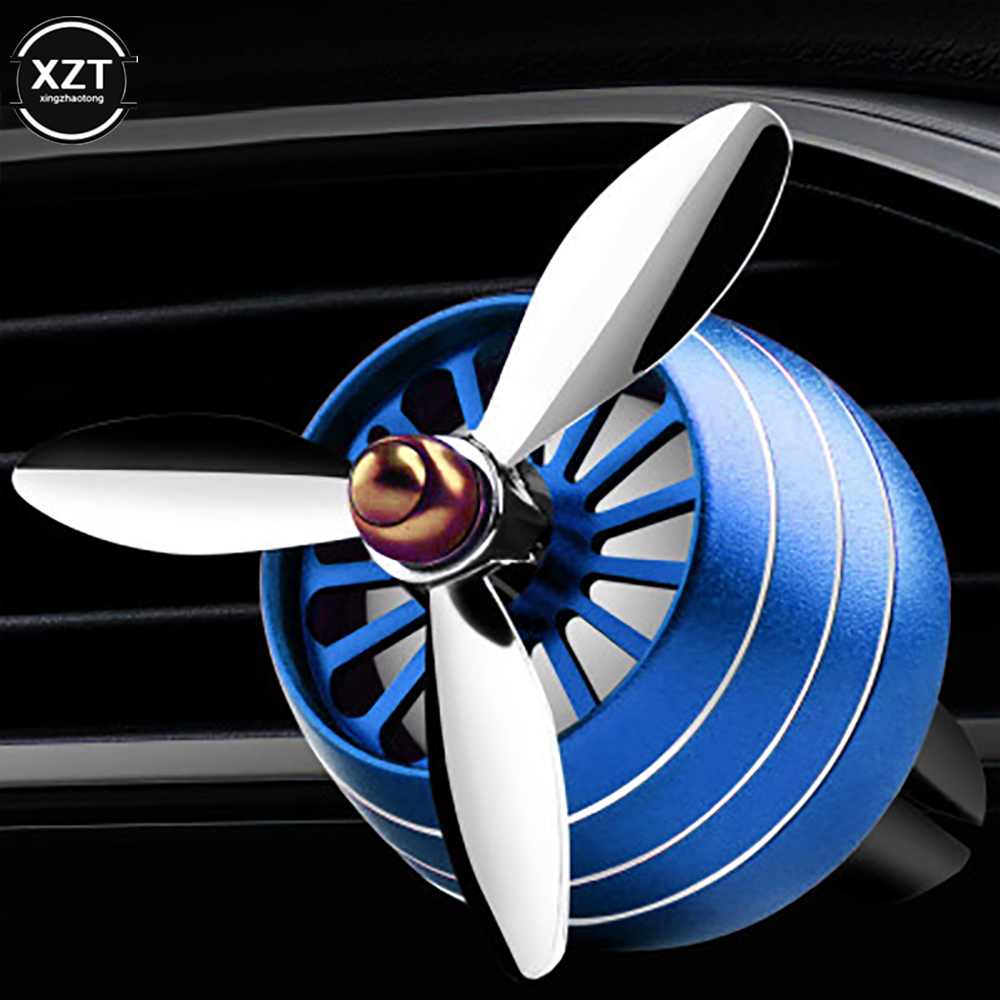 Ambientador de Perfume para coche, Clip de salida de aire para coche, Mini Clip de Perfume de aire acondicionado LED, Perfume de aromaterapia fresco, accesorio para coche: Azul