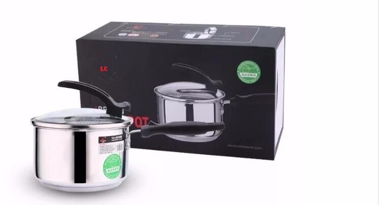 MILK PAN STOCK POT INOX COOKING POT CAUSEPAN 2L CASSEROLE COOKWARE