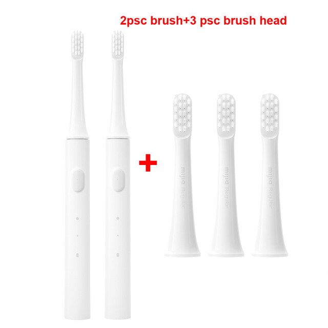 Xiaomi Mijia T100 Sonic Elektrische Tandenborstel Draadloze Usb Oplaadbare Tandenborstel Waterdichte Ultrasone Automatische Tandenborstel: 2 whit add  3 heads