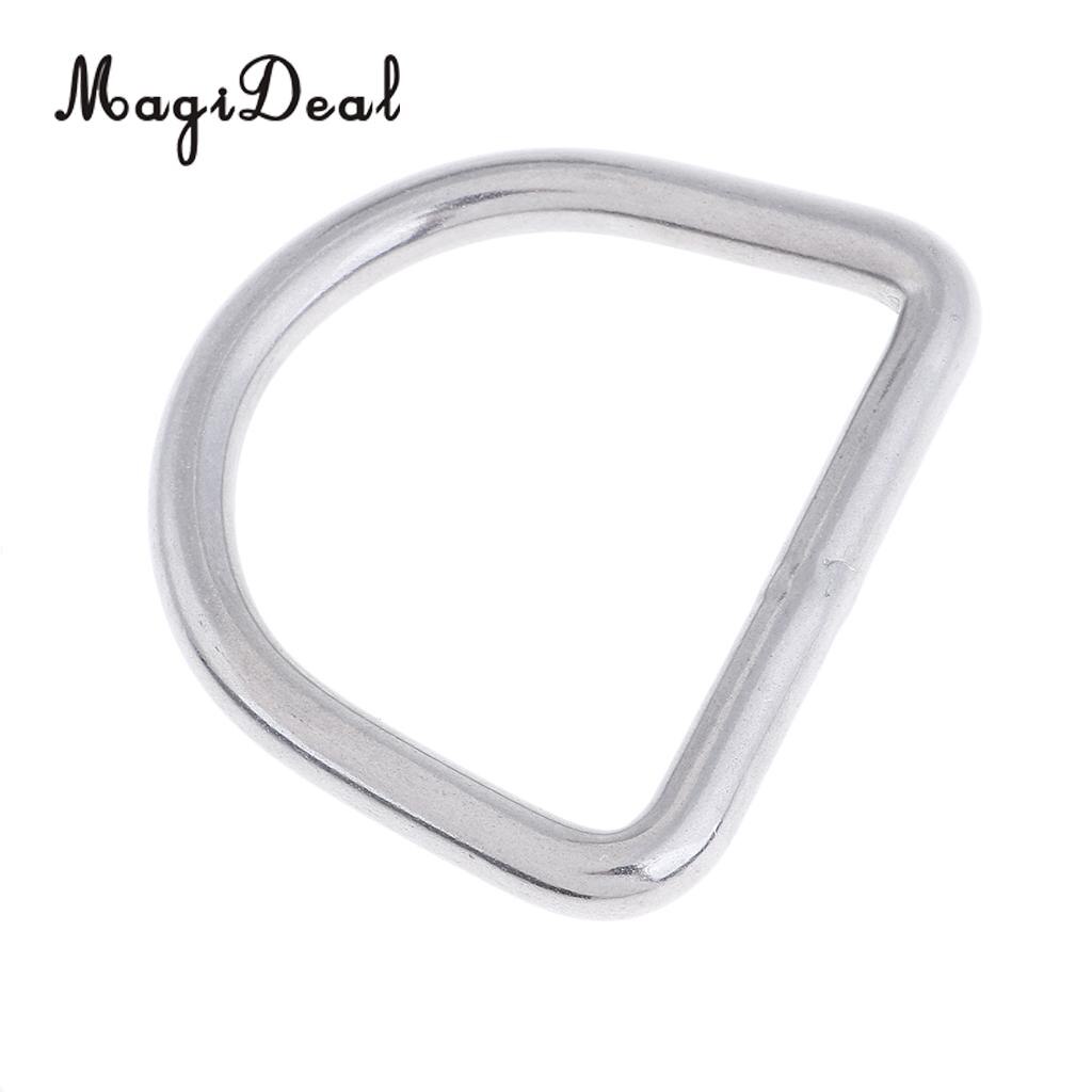 MagiDeal Replacement Universal Welded D Ring Boat Yacht Fishing Rigging Fitting Hardware - Marine 316 Stainless Steel: Size 1