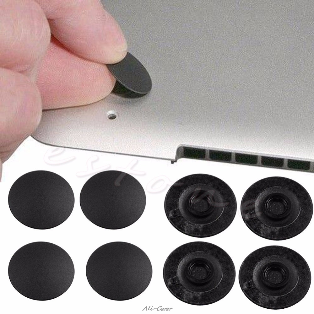 4 stuks/set rubberen voetjes unibody onderkant behuizing voetjes voor apple macbook pro 13 " 15 " 17 " laptop voetjes