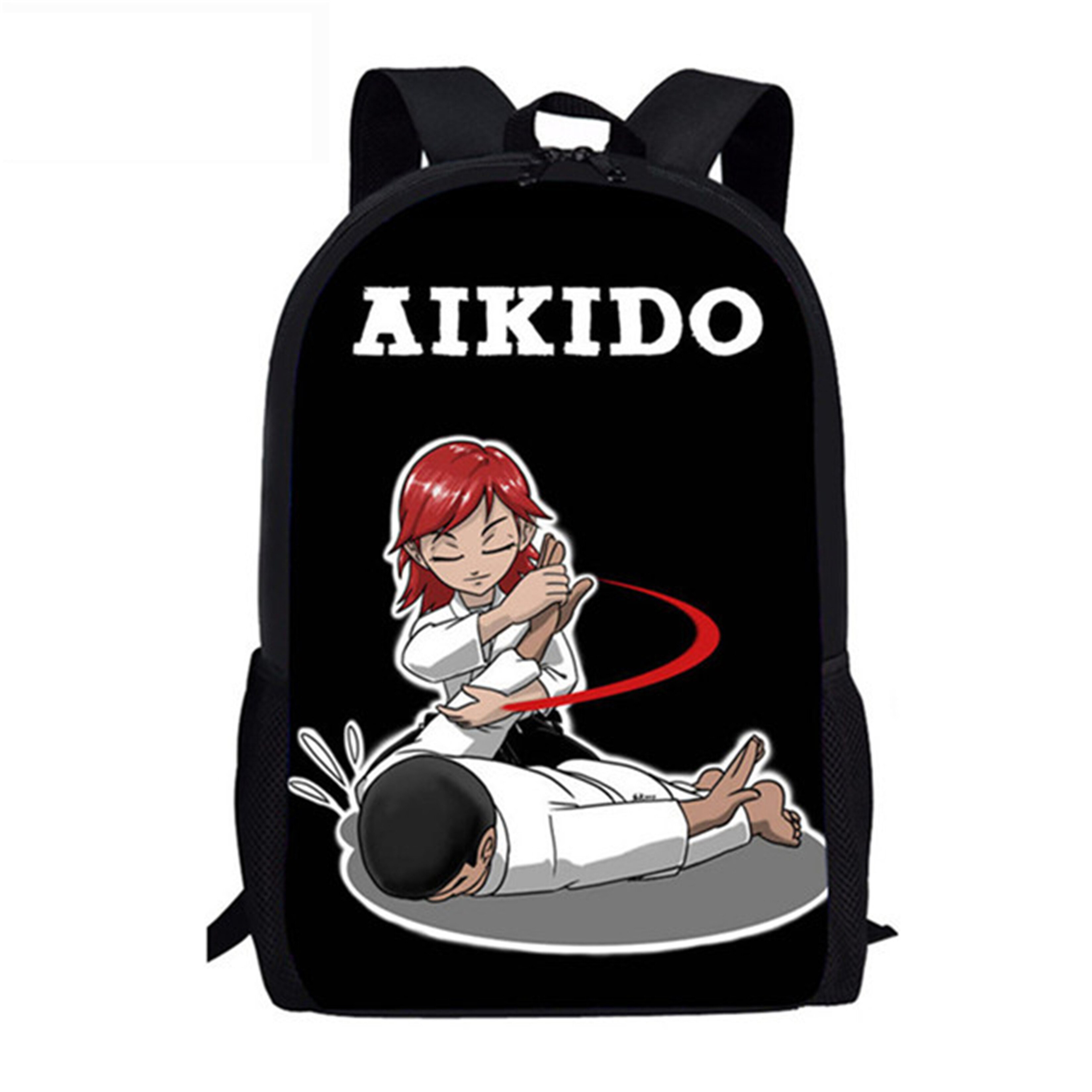 Bolsa Escolar Kongfu Judo para niños, mochila con estampado de Aikido para niñas y niños de 3 a 8 años: HK3238C