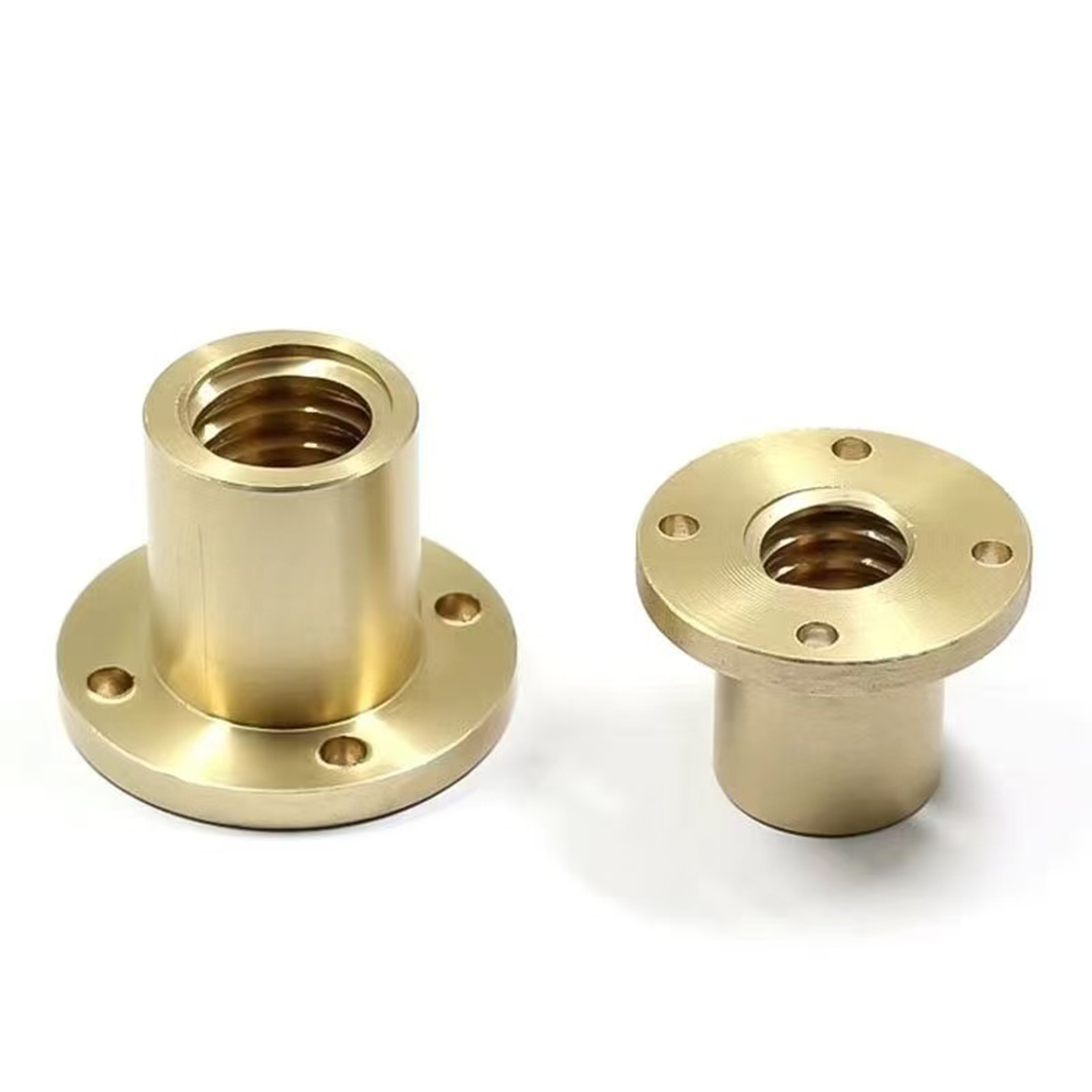 1Pcs Runde Flansch Mutter T10-T40 Pitch 2/3/4/5/6/8mm Trapez Schraube Mit Links Und Rechts Gewinde Geeignet Für CNC 3D Drucker Teil