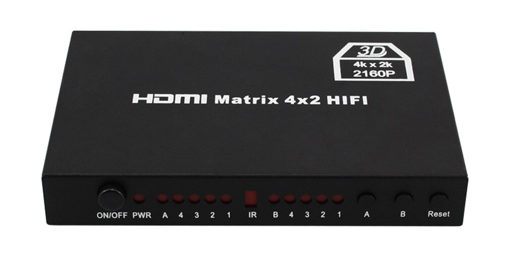 HDMI 4x2 Matrix HDMI Switcher HDMI Four in Two High-definition Video Distributor 4X2 Support 4k * 2k Support 3D Online Watch: Default Title