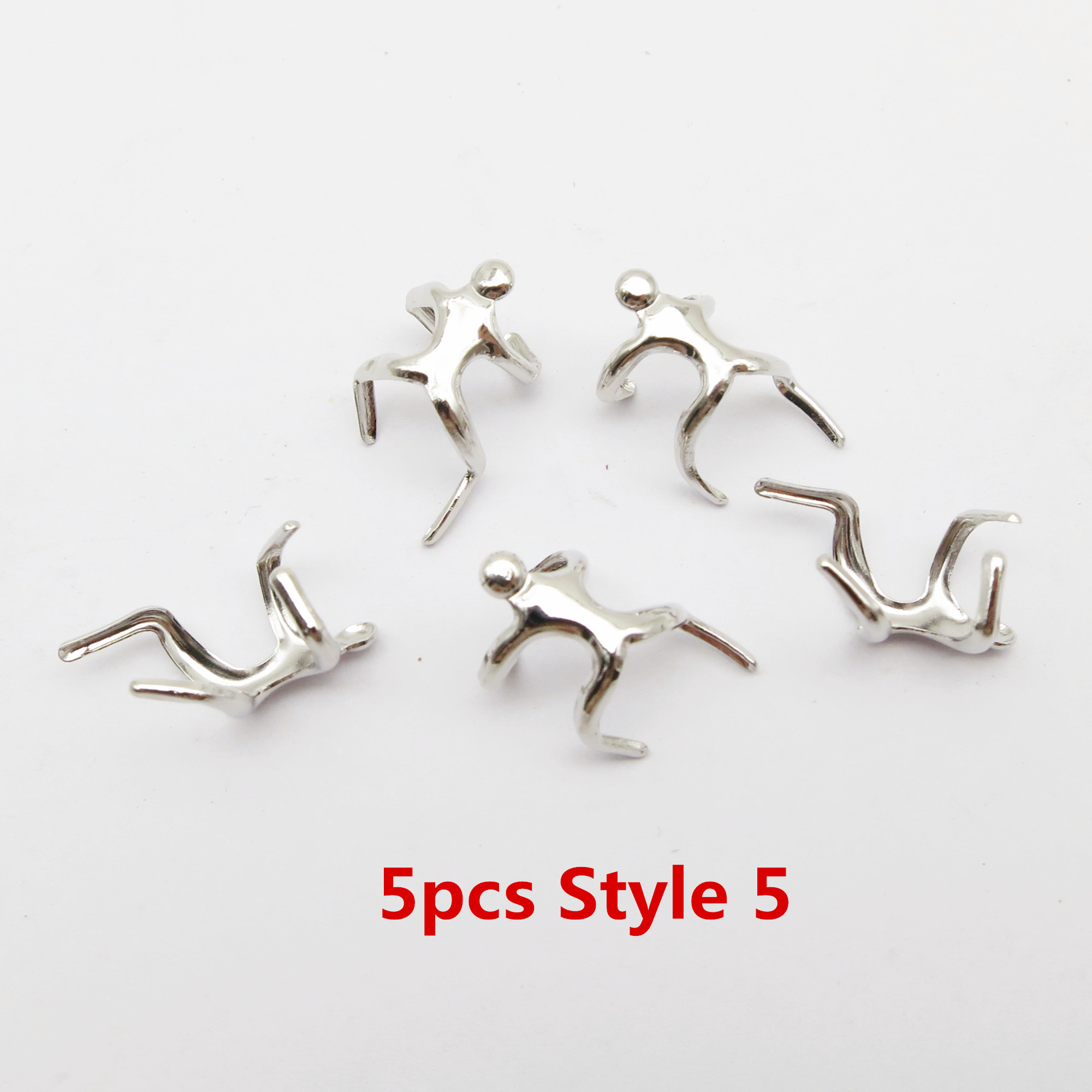 10Pcs/Pack adjustable viking hair dread Braids dreadlock beard Beads cuffs clips for Hair Rings women men accessories: 5pcs Style 5